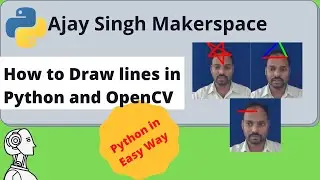 How to draw line ,triangle and star on opencv and python