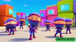 3D Animated Numbers Ninja Song for Kids - Cartoon Numbers funny song