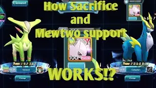 How Sacrifice and Mewtwo support buffs works!?