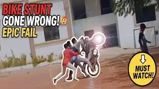 Bike stunt Gone wrong 🤡 Epic fail