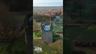 Hylton Castle in Winter Sunshine - Aerial Fly Around Sunderland&rsquo;s Medieval Gatehouse-Tower