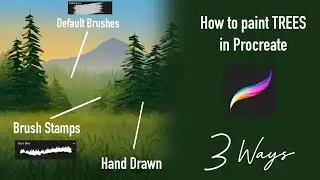 3 Ways to Draw Pine Trees in Procreate