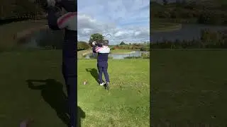When your golf coach makes it look too easy 😅 #golf #golfswing #golfer