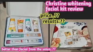 Christine whitening facial kit review. Does it actually give whitening effect and glowing skin?