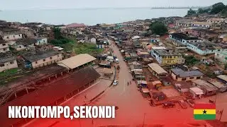 Wooow, This Is NKONTOMPO, One Of The Oldest Town In Sekondi-Takoradi🇬🇭Real Life Scenes!