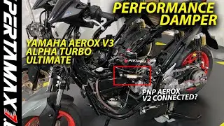 BISAKAH Pasang Performance Damper di Yamaha AEROX V2 Connected Pakai Aerox V3 Alpha Turbo Ultimate