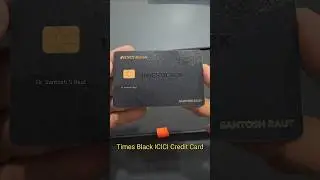 Times Black ICICI Credit Card made from a metal of The Times of India's first printing press plates