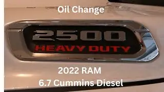 2022 RAM 2500 Oil & Filter change