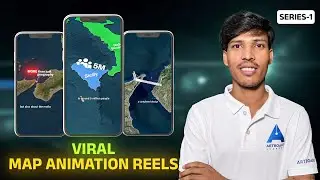 Viral Map Animation Reels Editing || after effects  || Geolayers 3