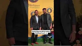 Rohit Sharma with Indian Cricket Team Fielding Coach #rohitsharma #cricket #shorts