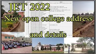 Jet 2022 new open college address and details || college of agriculture location ||