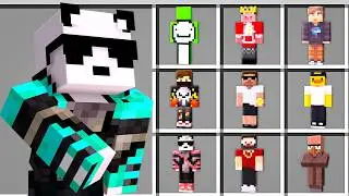 I Built a Zoo with Famous Youtubers in Minecraft!