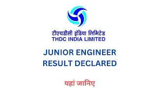 THDC! THDC JE RESULT 1THDC JE 2023!