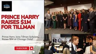 Prince Harry Joins Tillman Scholars, Raises $1M at Chicago Gala. #princeharry #trending #viralvideo
