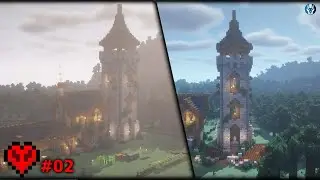 ENCHANTING TOWER and ANIMALS PEN  |  Minecraft 1.19 Hardcore Survival Let's Play Episode 2