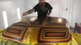 Mat Egan custom paints a Chevy pick up
