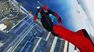 Flying Glitch in Spider-Man PS5 (4k 60fps)