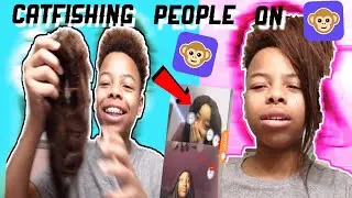 CATFISHING PEOPLE ON MONKEY APP 🐵🤣