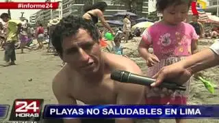 Informe 24: conozca las playas no saludables en Lima