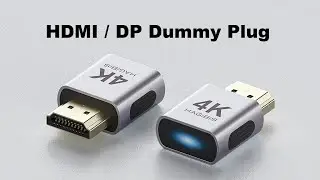 Hagibis 4K HDMI Dummy Plug Emulator Plug Headless Ghost Display Adapter Virtual Display Emulator