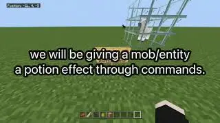 How to give a mob potion effects (forever) through commands.