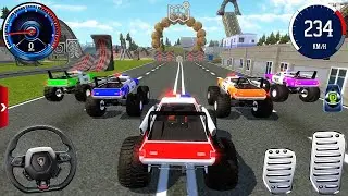 Impossible Monster Truck Mega Ramp Driving #1 - Police Car Extreme Stunts - Android Gameplay [FHD]