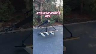 Installed 60&rdquo; Goalrilla hoop.