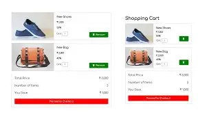 How to make Shopping Cart using HTML and CSS | Design Shopping Basket in HTML and CSS for beginners
