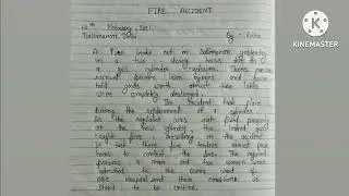 report writing on fire accident |report writing