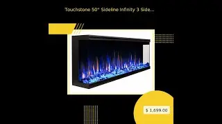 Touchstone 50'' Sideline Infinity 3 Sided WiFi Enabled Recessed Electric Fireplace