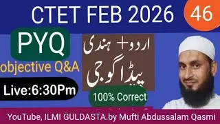 CTET URDU HINDI mix Pedagogy vvi PYQs dec 2018,P,1,L,1