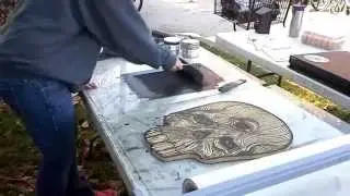 Day of the Dead Steamroller Print Project