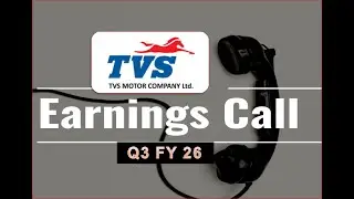TVS Motor Company Ltd Earning call for Q3FY26  #TVSmotorearningcall