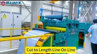 Cut to length line on line #cuttolength #cuttolengthmachine #cuttingline