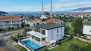 Didim Akbük’te satılık 4 + 1 havuzlu müstakil villa