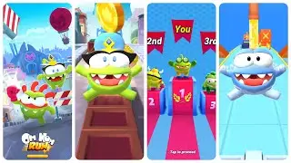 Om Nom Run Multiplayer Egg Renny vs Om Nelle vs Wind Nom
