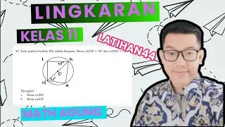 Perhatikan gambar berikut, MK adalah diameter. Besar ∠LKM = 38° dan ∠NMK = 52°. Hitunglah: besar ∠LM