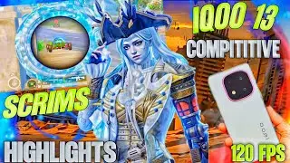 ⚡ BEST SCRIMS CLUTCHES EVER | iQOO 13 BGMI Competitive Gameplay 🔥
