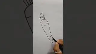How to draw carrot 🥕🥕 #carrot  #drawing  #art  #shorts