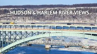 🔴NYC LIVE CAM🚆Amtrak Along the Hudson & Harlem Rivers + City Sounds ASMR