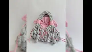 DIY Macrame Mini Net Bag || Macrame Bag Mini || Macrame Handle Bag mini
