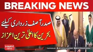 Bahrain&rsquo;s King Honors President Asif Ali Zardari with Highest Award | Hum News | Pakistan