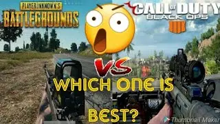 PUBG VS COD Black ops 4 Blackout- Side by Side Comparison