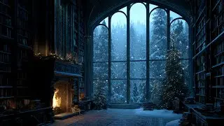Gentle Fire Sounds & Snowy Silence ❄️ Winter Ambience for Focused Study and Rest
