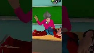 Scary Teacher Vs Nick Vs Tani get caught by Miss T#shorts #wowgame