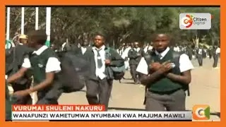 Vijana wa Nakuru boys wafanya maandamano usiku
