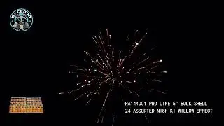PRO144001 - Bulk Shell Assorted Nishiki Willow Effect Pro Bulk Shell Raccoon Fireworks