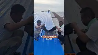 Этот кровельный лайфхак сохраняет здания прохладными и сухими! #RoofingTech #InsulationHack #fyp ...