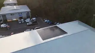 Fareham Head Office Solar Powered Panels Drone Footage