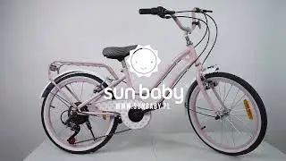 Rowerek dla dziewczynki Heart Bike 20 cali, regulacja przerzutek, Składanie roweru dla dziewczynki,